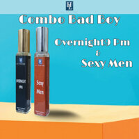 [ Combo 2 Chai ] Sexy Men & Overnight9 Pm Nước Hoa Nam ( Combo Bad Boy ) - Dung tích 10ml - Thương hiệu H&L