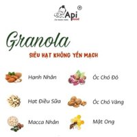 [ COMBO 2 HỘP ] Granola KHÔNG YẾN MẠCH NƯỚNG MẬT - HẠT MACCA (Macca, Hạnh Nhân, Óc Chó Vàng, Óc Chó Đỏ, Hạt Điều)