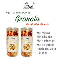 [ COMBO 2 HỘP ] Granola KHÔNG YẾN MẠCH - 20 MACCA (Macca, Hạnh Nhân, Óc Vàng, Óc Đỏ, Hạt Điều)