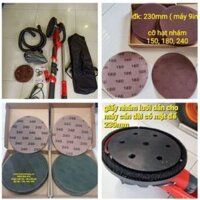 💥 Combo 30 tờ giấy nhám lưới chà tường, 230 MM - 9" (inch), lưng mặt lông, đế tròn