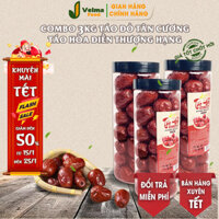 ( Combo 3kg ) Táo đỏ Tân Cương VELMA FOOD-Táo Hòa Điền Tân Cương Hảo Hạng thịt chắc dẻo thơm trái loại to 80-90 quả/kg