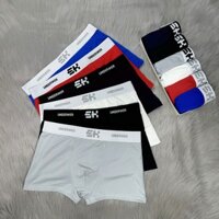 [ COMBO 4-6 QUẦN ] Quần Sịp Đùi Nam SH Cạp Dệt Chữ Thêu Chất Liệu Thun Lạnh Thoáng Mát Thấm Hút Mồ Hôi Menswear Boxer