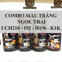 [ COMBO 4 CHAI ] SƠN XỊT SAMURAI MÀU TRẮNG NGỌC TRAI UCH210 - 102 - H196 - K1K