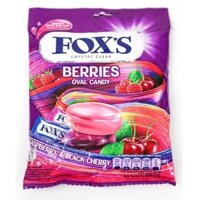 🪷🪷💯 Combo 4 gói(cafe mix 3 vị)kẹo cứng trái cây Fox's Crystal Clear hỗn hợp mix 2 loại 125g