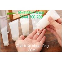 🌅 Combo 40.000 chai tuýp nhựa PE 60ml chiết mỹ phẩm -  tiện dụng làm mỹ phẩm thủ công