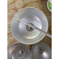 [ Combo 42 bộ ] CHOÁ ĐÈN NHÔM 40CM và ĐUÔI E27 ĐEN kín nước