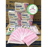 ( COMBO 5 HỘP ) KHẨU TRANG Y TẾ 4 LỚP CAO CẤP NHƯ Ý ( MÀU HỒNG - HỘP 50 CÁI )