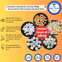 [ Combo 5 loại bất kỳ, mỗi loại 500g] Sứ Lọc Hồ Cá, Bể Cá Giúp Làm Sạch Nước