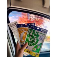 🇯🇵 Combo 60 Ngày Vitamin C + Viên Uống Trắng Da, Đẹp Da Adlay DHC 🇯🇵