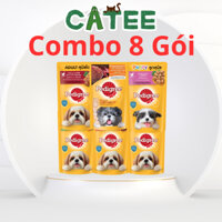 ( ComBo 8 Gói ) Pate Pedigree Thái Lan Gói 130g Nhiều Vị Cho Chó, Thức Ăn Ướt Cho Chó