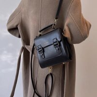 [ COMBO BALO MINI DA PU VINTAGE CHỐNG THẤM + MÓC KHOÁ MINI, CỘT TÓC, PIN CÀI,... ]