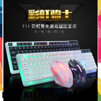 🕐 Combo Bàn phím giả cơ và Chuột chuyên game có đèn LED đổi màu T11 Limeide P̷H̷Ụ̷ ̷K̷I̷Ệ̷N̷ ̷S̷Ố̷