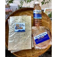 [ COMBO CUỐN ] 3 MÓN gồm 0,5KG CHẢ CÁ + 0,5KG BÁNH TRÁNG MÈ + 01 CHAI MẮM NÊM CÁ CƠM PHAN RANG