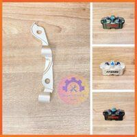 [ Combo Ex135 ] Heo dầu Frando 4 Pis đối xứng ( Lỗ trụ 10mm ) + Pát CNC nguyên khối - Size đĩa 220mm