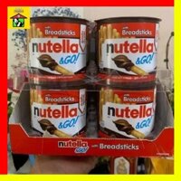 🍁 [Combo Giá Rẻ] Bánh Que Chấm Bơ Hạt Phỉ Nutella & Go Hộp 52gr Usa
