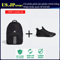 [ Combo giảm giá 02 ] Balo và giầy chạy bộ Adidas chính hãng Alphabouce+ êm bền bỉ thoáng khí đen nam USJP Sport