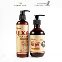 [ COMBO GIẢM RỤNG , PHỤC HỒI ] Dầu gội bồ kết + Ủ xả thảo dược The Caring Hair