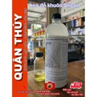 [ Combo như hình] Keo silicon lỏng đổ khuôn chậu, Tượng, Thạch Cao - trắng sữa - [ 1Kg keo Silicon TẶNG KÈM XÚC TÁC]