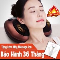 “ Combo quà tặng” Gối massage gáy cổ thư giãn chống mệt mỏi