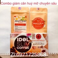 [ Combo Siêu Gi.ảm C.ân & H.ủy Mỡ ] Idol Slim Coffee & Viên U.ống H.ủy Mỡ Bụng Chuyên Sâu