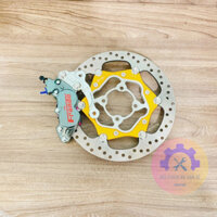 [ Combo Sirius ] Heo dầu Frando 4Pis + Pát CNC + Đĩa Oversize  size đĩa 267mm / Tặng Kèm 2 ốc Salaya ( 10 Li 23 )