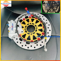 ⭐ [ Combo Sirius/Ex135 ] Heo 4Pis Nisin ( Lỗ Trụ 6-8 ) + Đĩa King Drag + Dây dầu Hel + Pát CNC >>> Đi size đĩa 267mm