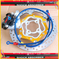 [ Combo TẶNG 2 ỐC SALAYA ] Lăp trước Wave110/RSX/FuturLed Heo 2pis Bremb@ + Đĩa Oversize + Dây dầu Morin + Pát CNC