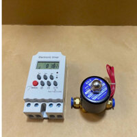 [ Combo ] Van điện từ 13mm + Timer hẹn giờ dùng để hẹn giờ tự động cho hệ thống phun sương , hệ thống tưới cây