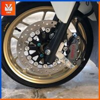 [  Combo Vario/Click/Vision  ] Heo 4Pis Frando + Pát CNC Nguyên Khối size đĩa 260/267mm >>> Lắp đặt mâm zin theo xe
