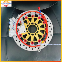 ⭐ [ Combo Wave110/RSX/FuLed] Heo 4Pis Nisin ( Lỗ Trụ 6-8 ) + Đĩa King Drag + Dây dầu Hel + Pát CNC >>> Đi size đĩa 267mm