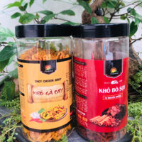[ COMBO X2 Mix Vị ] 1 Hộp Khô Bò Thêm 1 Khô Gà Cay Thơm Giòn Đậm Đà