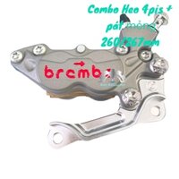 📌 COMBO xe SIRIUS 👉 Heo Dầu Bcmbe 4piston đối xứng, kèm Pát CNC gắn Trước MẪU MỎNG đi đĩa size 260mm 267mm (CÓ BÁN LẺ)