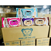 [ Combo3b ] Khăn giấy ướt gấu Ruby Gold giấy lớn 625g