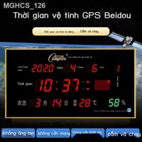 ♕ Compas vệ tinh thông minh lịch vạn niên thời gian tự động đồng hồ điện tử đồng hồ treo tường phòng khách đồng hồ treo