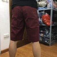 ( Còn Hàng) Quần short kaki kéo khóa aristino- reguler-Aso046s8-rêu 29-32-34- nâu 30-31-34- đỏ đô 33 . . Real ࿈
