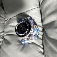 ❈ ❈ Con lừa đi bộ Thích hợp cho Nhãn dán bảo vệ Camera Canon R50 R50 Nhãn dán cá tính Phim hoạt hình Túi phim màu 250318