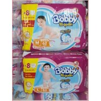 [ Cộng 8 miếng] Bỉm Bobby quần M62 L54 XL48 xxl44