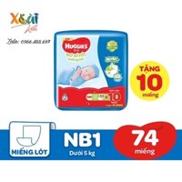 🎀 [ CỘNG MIẾNG ] MIẾNG LÓT SƠ SINH / TÃ DÁN HUGGIES size NB 1 - 108 miếng và 64 miếng
