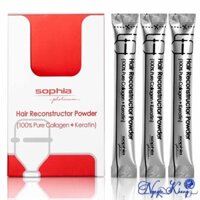 [ CS ] Combo bột Keratin & Collagen Sophia Platinum phục hồi túi ( 3 gói 3g ) - Thuốc tiên dành cho tóc hư nát