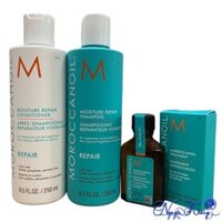 [ CS ] Combo Gội xả phục hồi độ ẩm Moroccanoil Repair 250mlx2 + Tinh dầu Moroccanoil Treatment 25ml
