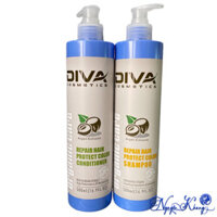 [ CS ] Dầu gội xả DIVA ORGANIC CARE phục hồi và bảo vệ màu nhuộm 500mlx2 ( New 2021 )
