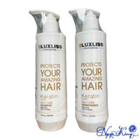 [ CS ] Dầu gội xả siêu dưỡng tóc Luxliss Protects Your Amazing Hair KERATIN Daily Care 500mlx2