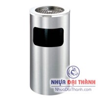 { CỰC HOT}Thùng Rác Inox Gạt Tàn Tròn (300*610)