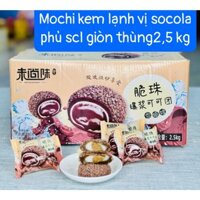 [ Cực phẩm ăn vặt ] Combo 2000g Bánh mochi phủ Socola/ Bánh mochi Socola kèm đậu phộng mềm ngon đã nghiền