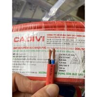 ( Cuộn 100m) Dây điện đôi mềm 2 lớp vỏ Cadivi 2x2.5mm Vcmo 2x50/0.25