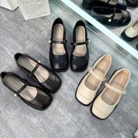 [ D87 - chân mỏng lùi size ]  Giày búp bê quai ngang ngọc trai dễ phối đồ phong cách hàn quốc  Dép sục Sandal nữ 2024
