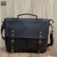 [ DA BÒ THẬT 100% ] CẶP XÁCH NAM DA BÒ SÁP ĐỰNG LAPTOP 14INCH CSD61