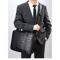 [ DA BÒ THẬT 100% ] TÚI DA CÔNG SỞ DẬP VÂN PHOM ĐẸP CSD85