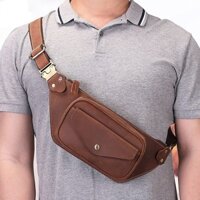 [ DA BÒ THẬT 100% ] TÚI NAM ĐỰNG ĐIỆN THOẠI ĐEO CHÉO - THẮT LƯNG BT92