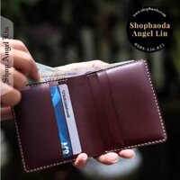 [ Da Bò Thật 100% ] Ví Da mini đựng tiền , ví da mini nhỏ gọn , ví da nam nhỏ gọn , ví da nữ